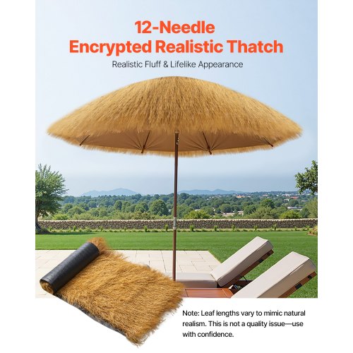 Artificial Thatch Grass Roof Roll 1.6 x 19.7 ft Tiki Hut Bar Skirt Roof Décor