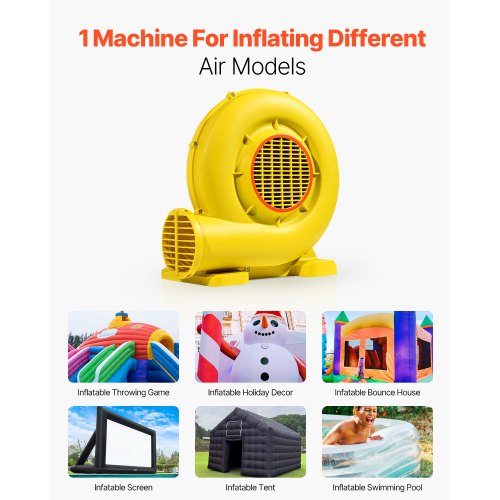 Inflatable Bounce House Blower 1&1.3HP 750W&950W for Commercial Bounce House