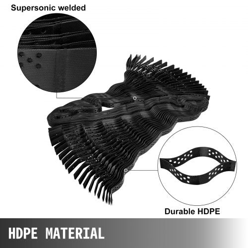 Geo Grid Ground Grid 9x17 ft, Geo Cell Grid 2 Inch Thick, Gravel Grid HDPE Material, Ground Stabilization Grid 1885 LBS Per Sq, Tensile Strength Gravel Ground Grid for Slope Driveways, Garden