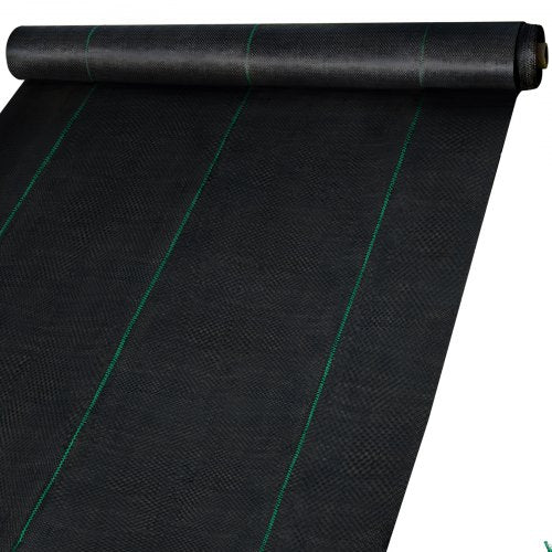 6FT300FT Premium Weed Barrier Fabric Heavy Duty 2.4OZ, Woven Weed Control Fabric, High Permeability Good for Flower Bed, Geotextile Fabric for Underlayment, Polyethylene Ground Cover