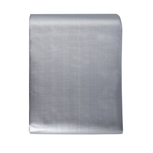 Tarp Waterproof 16x20 ft, Plastic Poly Tarp Cover 10 Mil, Multi Purpose Tear UV and Temperature Resistant Outdoor Tarpaulin with High Durability Reinforced Grommets (Silver/Brown)