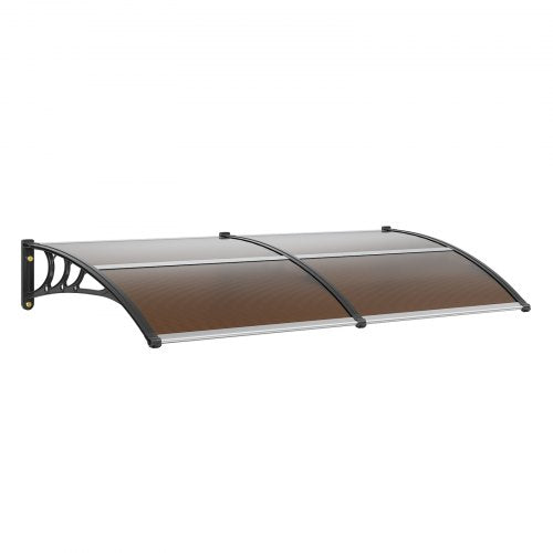 Window Door Awning Canopy 80" x 40", UPF 50+ Polycarbonate Entry Door Outdoor Window Awning Exterior, Front Door Overhang Awning for Sun Shutter, UV, Rain, Snow Protection, Hollow Sheet
