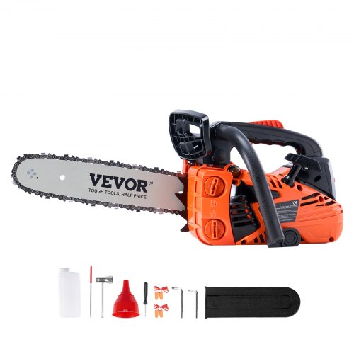 25.4CC 12" Gasoline Chainsaw Powered Wood Cutting Engine Gas Chain Saw
