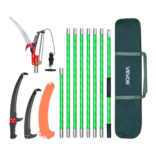 Manual Pole Saw Extendable Pole Tree Pruner 3.87 - 27 ft with Scissors