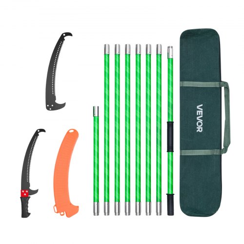 Manual Pole Saw Extendable Pole Tree Pruner 3.87-27 ft 65Mn Steel Blade